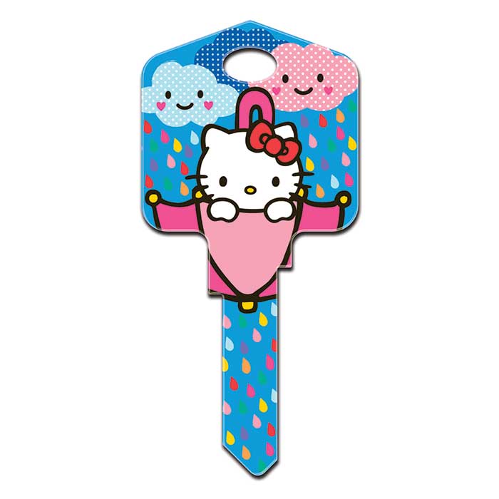 KW-SR9 Hello Kitty Rain or Shine Key Blank