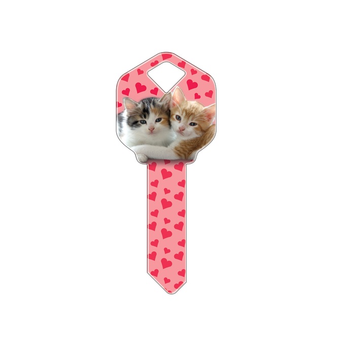 SC1-HK29 2.9 in. Happy Keys Kittens Key Blank