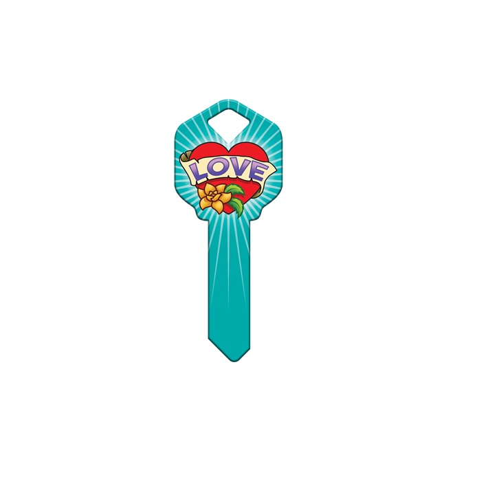 SC1-HK39 3.45 in. Happy Keys Love Key Blank
