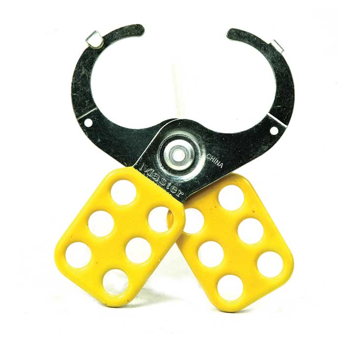 424 1.5 in. Yellow Safety Series Lockout Hasp