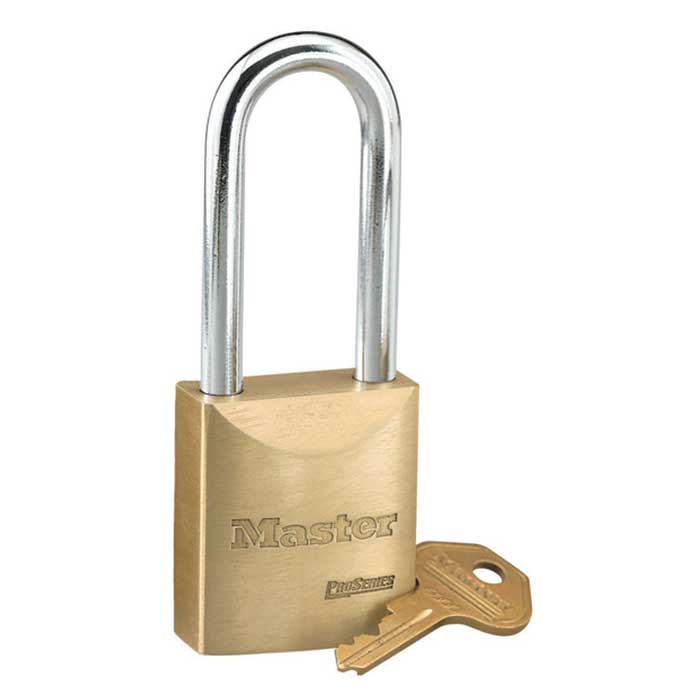 6840LJ 1.75 in. Wide Pro Series Solid Brass Padlock - 5 Pin W6000 Cylinder - Keyed Different