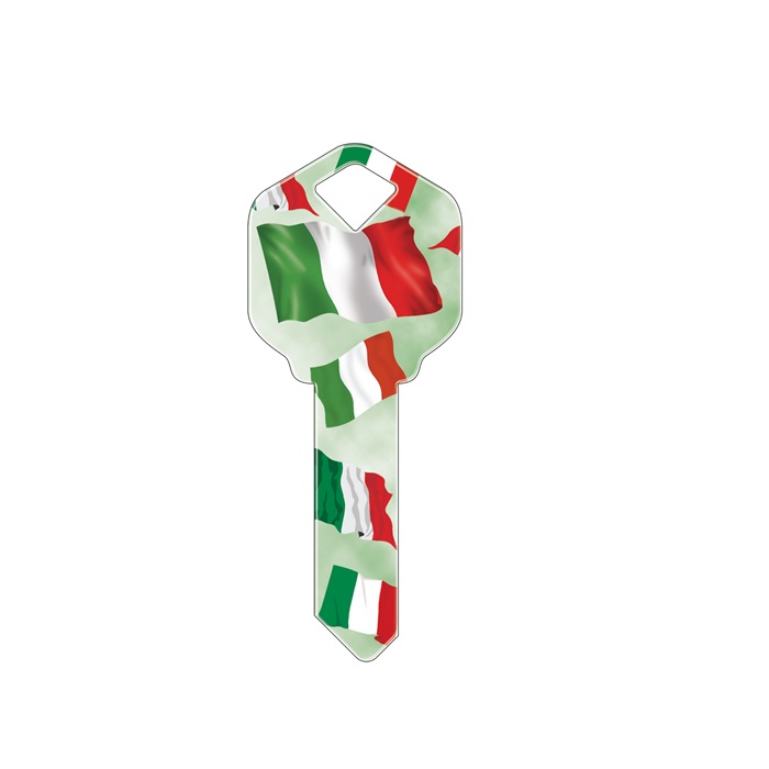 SC1-HK23 Happy Keys Italian Flag Key Blank