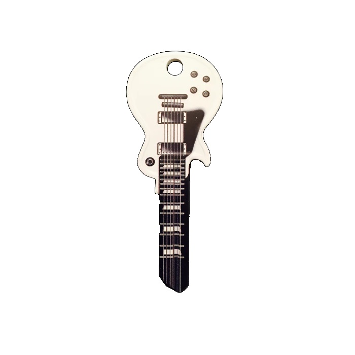 1687 SC1 White Fender Guitar Key Blank