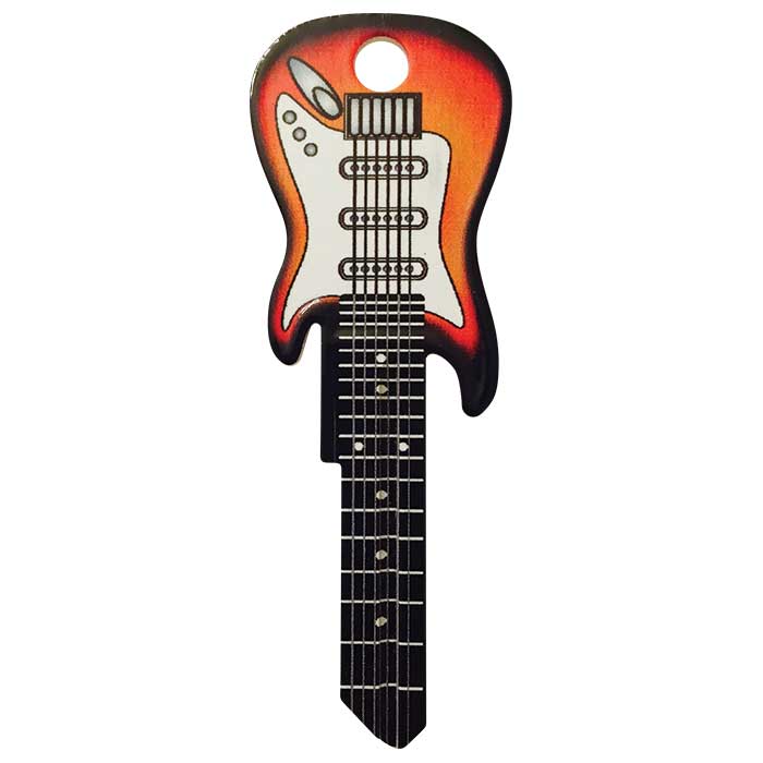 3663 KW1 Sunburst Fender Guitar Key Blank