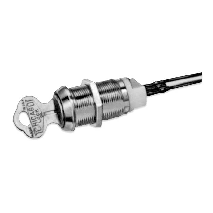 C3535-DDC-KD Chicago Ace Double-Bitted 2 Position Switch Lock - Keyed Different - Bright Polished Chrome