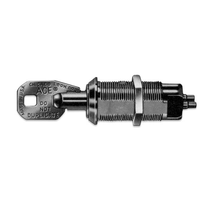 C4073-70DC-KA927 Chicago Momentary-Contact Switch Lock - Off Only - Keyed Alike 927 - Bright Polished Chrome
