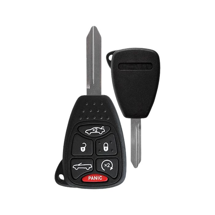 RK-CHY-OHT-5 6 Button Remote Head Key for 2007-2014 Sebring Chrysler