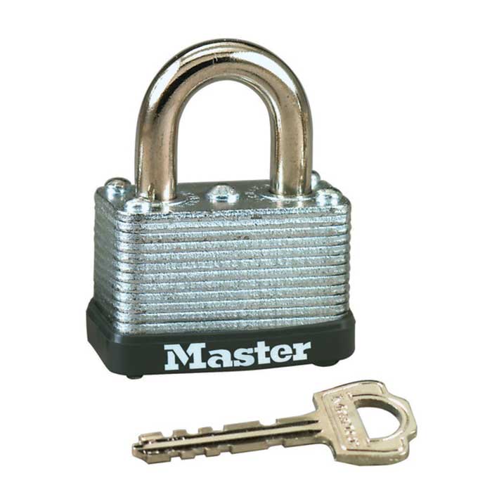 22-D 1.5 in. Laminated Steel Warded Padlock - Keyed Different