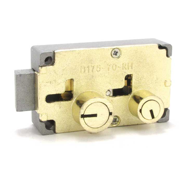 B175-70F-RH 0.5 in. Big Nose Little Nose Fixed Renter Diebold Replacement Safe Deposit Lock - Right Hand