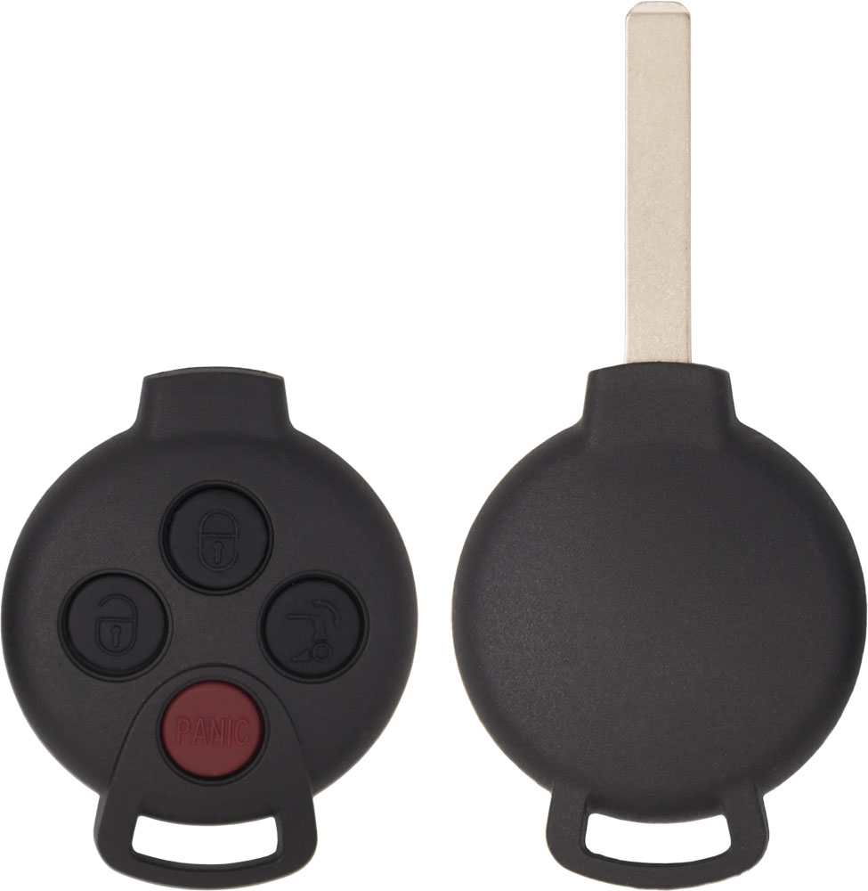 451-SM-SHELL 4 Button Remote Key Shell for 2008-2015 Smart Fortwo