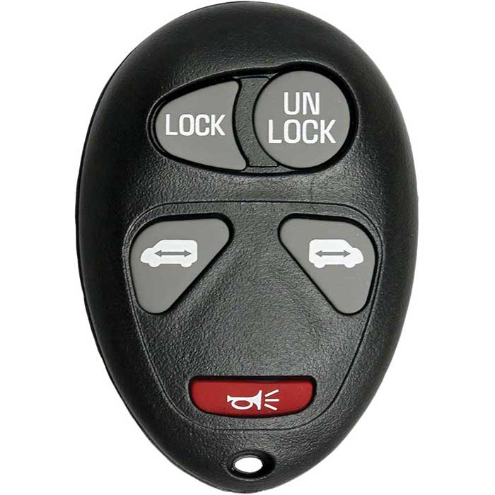 R-GM-L2C-6 5 Button Dual Door Replacement Remote for GM L2C0007T & 10335587