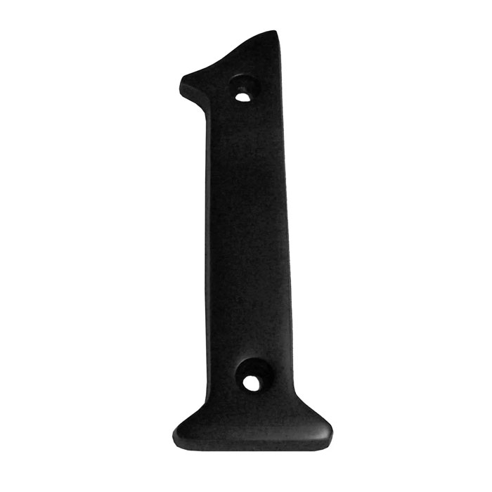 281BLK 4 in. Heavy Cast Number 1 - Matte Black