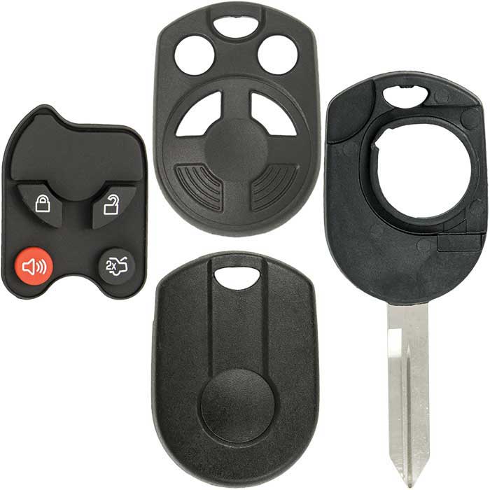 218-FD-SHELL 4 Button Remote Head Key Shell for Ford Old Style - Standard Blade