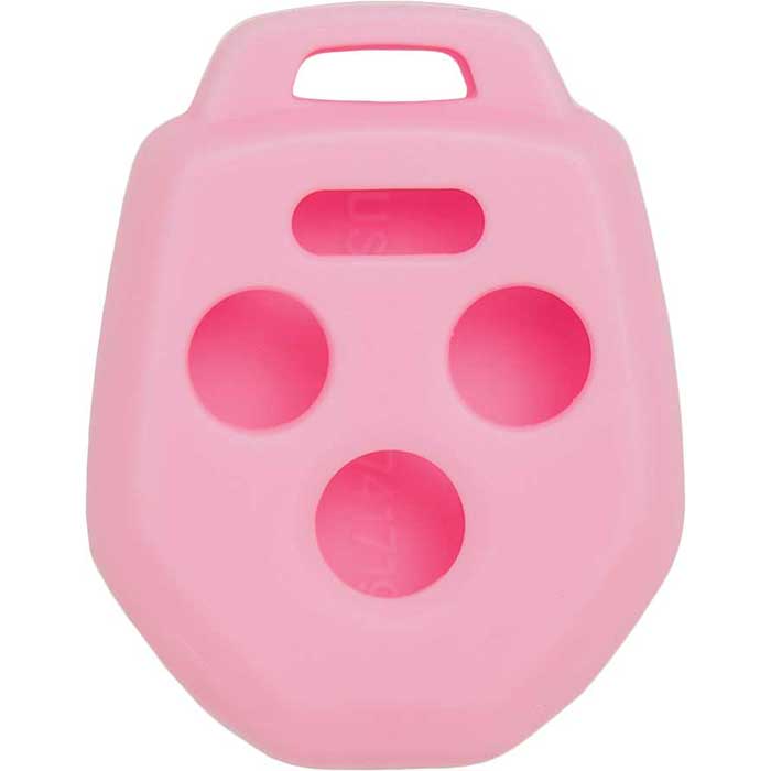 SJ-SUBRO24-PINK 4 Button Silicone Jacket Keyless Remote Key Cover - Pink