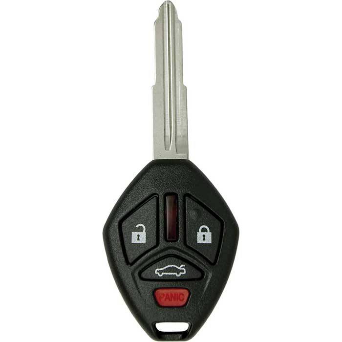 RK-MIT-750 4 Button Remote Key Combo with Replacement Shoulder Stop Blade for 2007-2012 Mitsubishi Eclipse