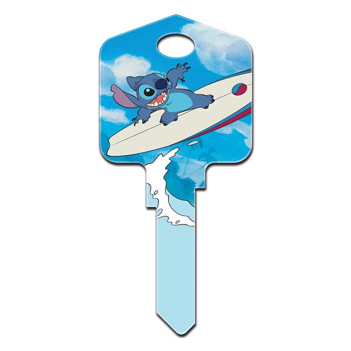 KW-D67 Disney Stitch Surfing Key Blank