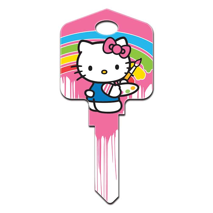 KW-SR7 Hello Kitty Paint Key Blank