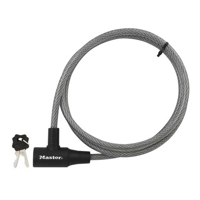 8154DPF 6 ft. x 0.37 in. Dia. Flexible Steel Cable Lock