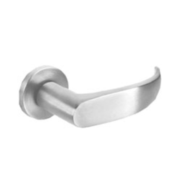 8200 Series 8217 Asylum & Institutional Double Cylinder Function No Deadbolt Lockset with LN Rose & P Lever - LA Keyway - 626 Satin Chrome