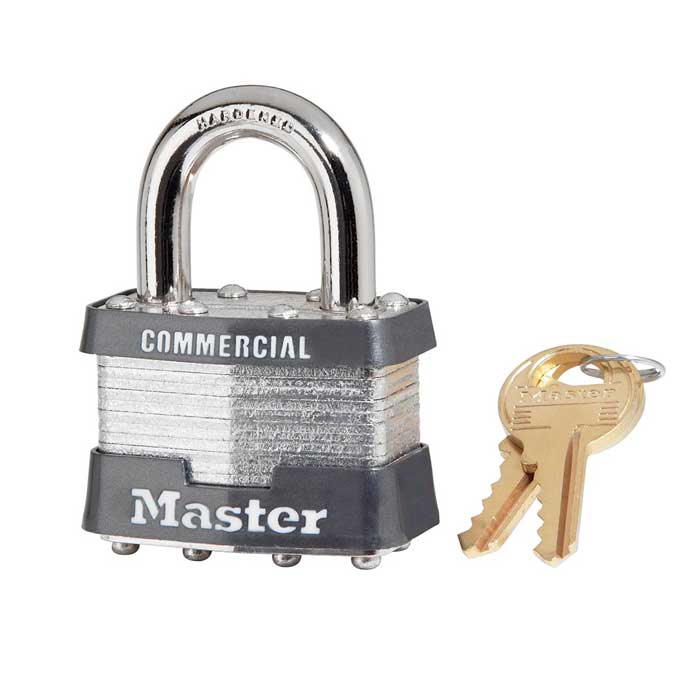1KA-3303 No.1 Non-Rekeyable Laminated Steel Padlock - Keyed Alike-3303