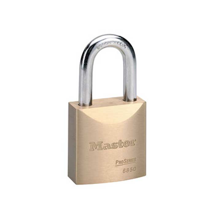 6850KA10G007 2 in. Wide Pro Series Solid Brass Padlock - 5 Pin W6000 Cylinder - Keyed Alike-10G007