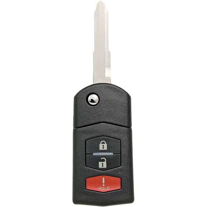 RK-MZ-KPU-3 3 Button Replacement Remote Flip Key for 2006-2008 Mazda 6