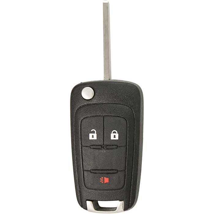 573-GM-SHELL 3-Button Flippy Remote Shell for 2010-2019 Buick Chevy GMC
