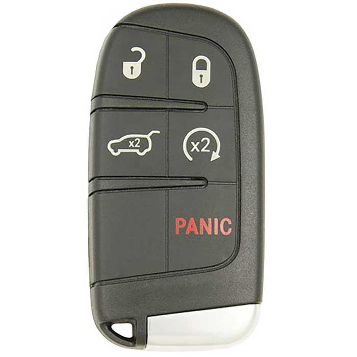 PRX-CHY-1302-5 5 Button Replacement Proximity Tombstone Smart Key for 2014-2021 Dodge Durango