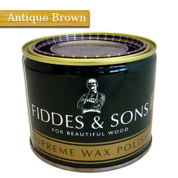 Picture of Fiddes & Sons FIDSUP-AB  Fiddes Supreme Wax Polish 400 ML-Antique Brown