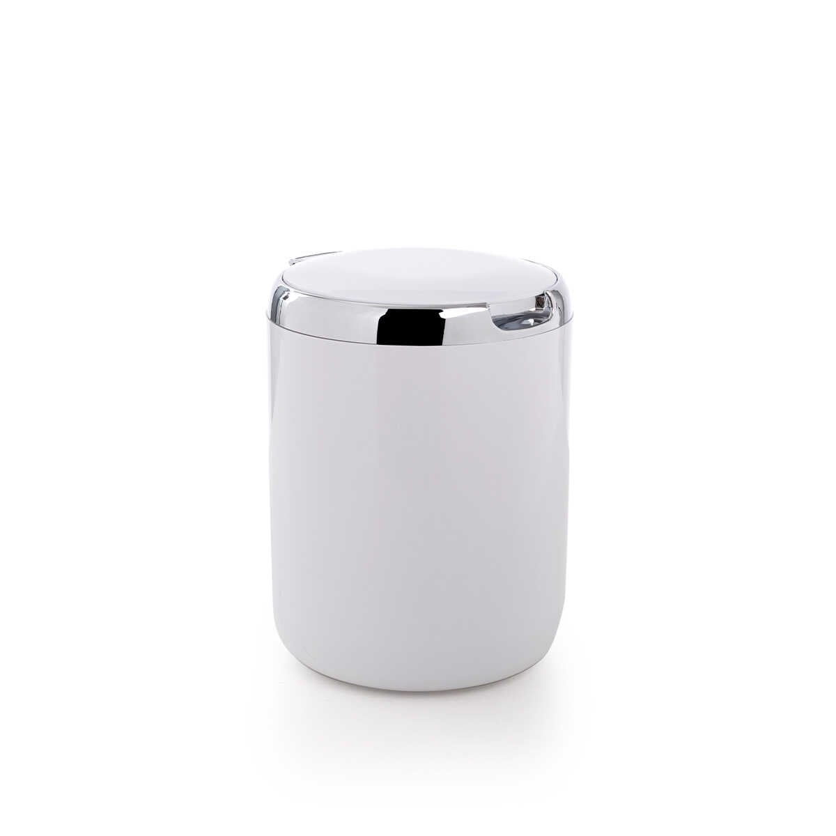ANS-E29-WASTEBIN-PLAST-3LT-WH Pasifik Plastic Waterproof Car & Kitchen Counter Top Trash Can with Cover and Lid, Front Seat, 3 Liter (White)