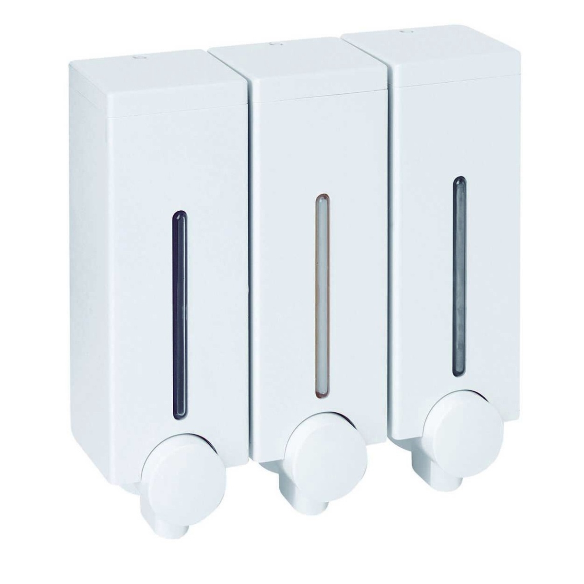 Picture of Akita Line HomeCare ANS-SD15-DISPSOAP-3DISP-WH P. Nova Liquid Soap Dispenser for Bathroom&#44; Wall Mounted Sanitizer Dispenser for Home&#44; White (3 x 450 ML)