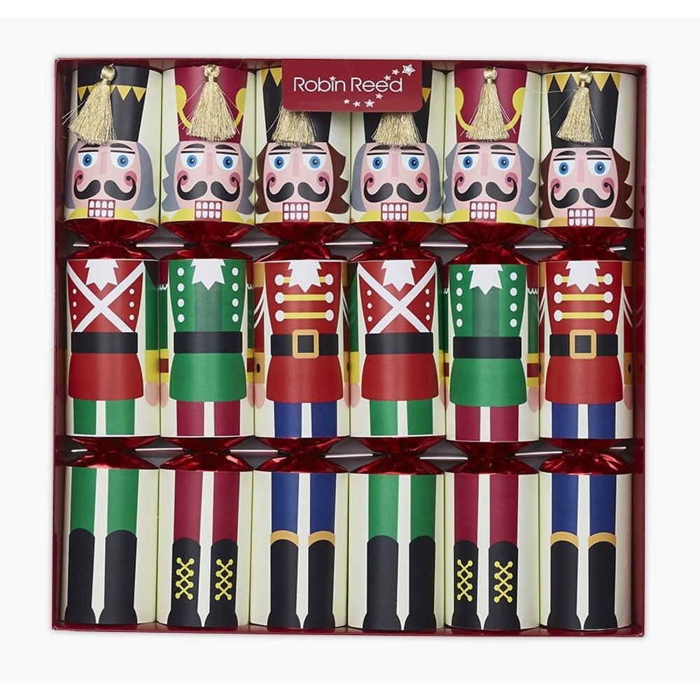 RR-72011-RACING-NUTCRACKER  72011 Racing Nutcracker Handmade Christmas Crackers, 13 Inches (Set of 6)