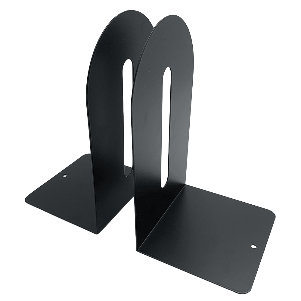 Picture of Huron HASZ0091 9 in. Steel Non-Skid Bookends, Black