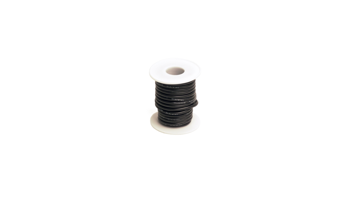 RCE1203 25 ft. 14 gauge Silicone Ultra-Flex Wire Spool - Black
