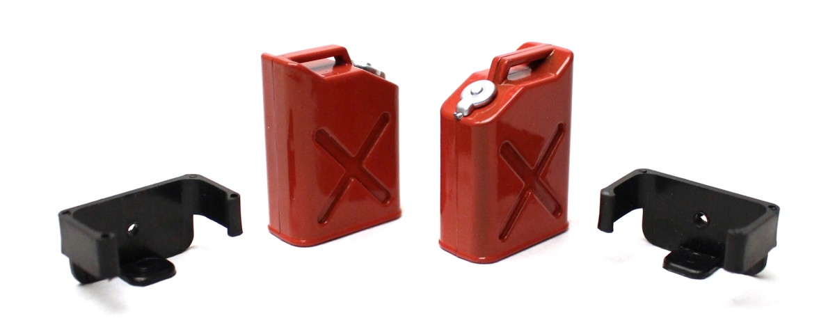 RCE3404 1 by 10 Scaler Plastic Gasoline Jugs, 2 Piece - Red