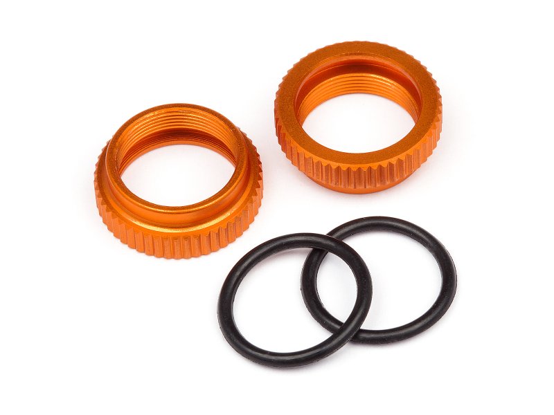 Aluminum Shock Adjuster Savage XS, Orange - 2 Piece
