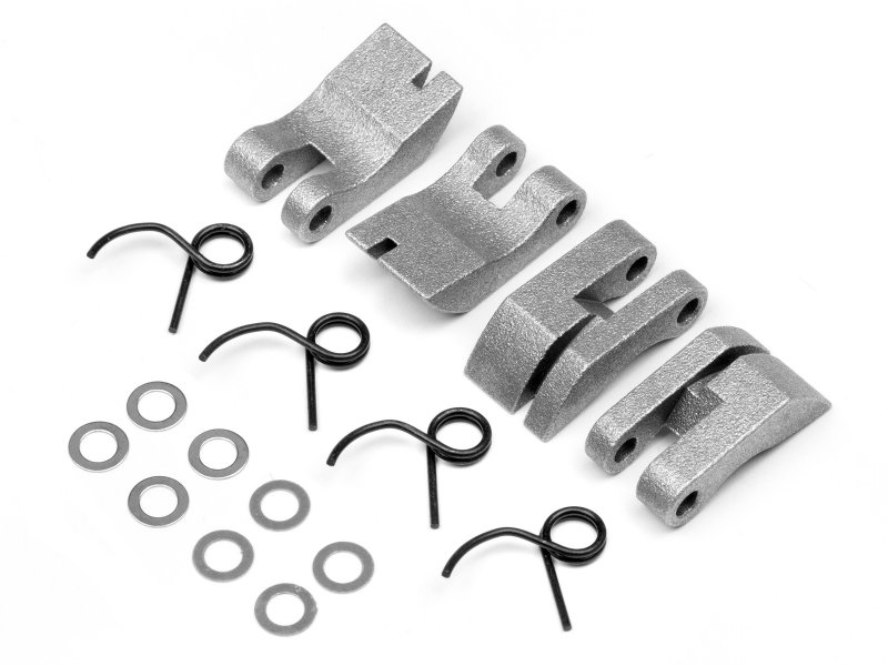 HPI111350 Aluminum Quadra Clutch Shoe Spring Savage Set, Black