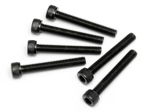 M5 x 35 mm Cap Head Screws - Black - Set of 6 - Durable Steel Construction