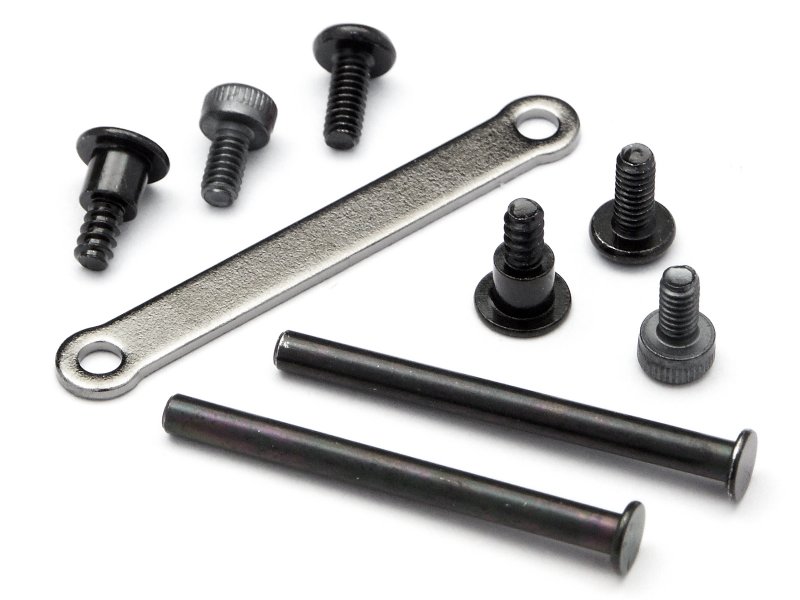 HPIZ275 Front Brace Set Micro RS4 Spare Parts, Black