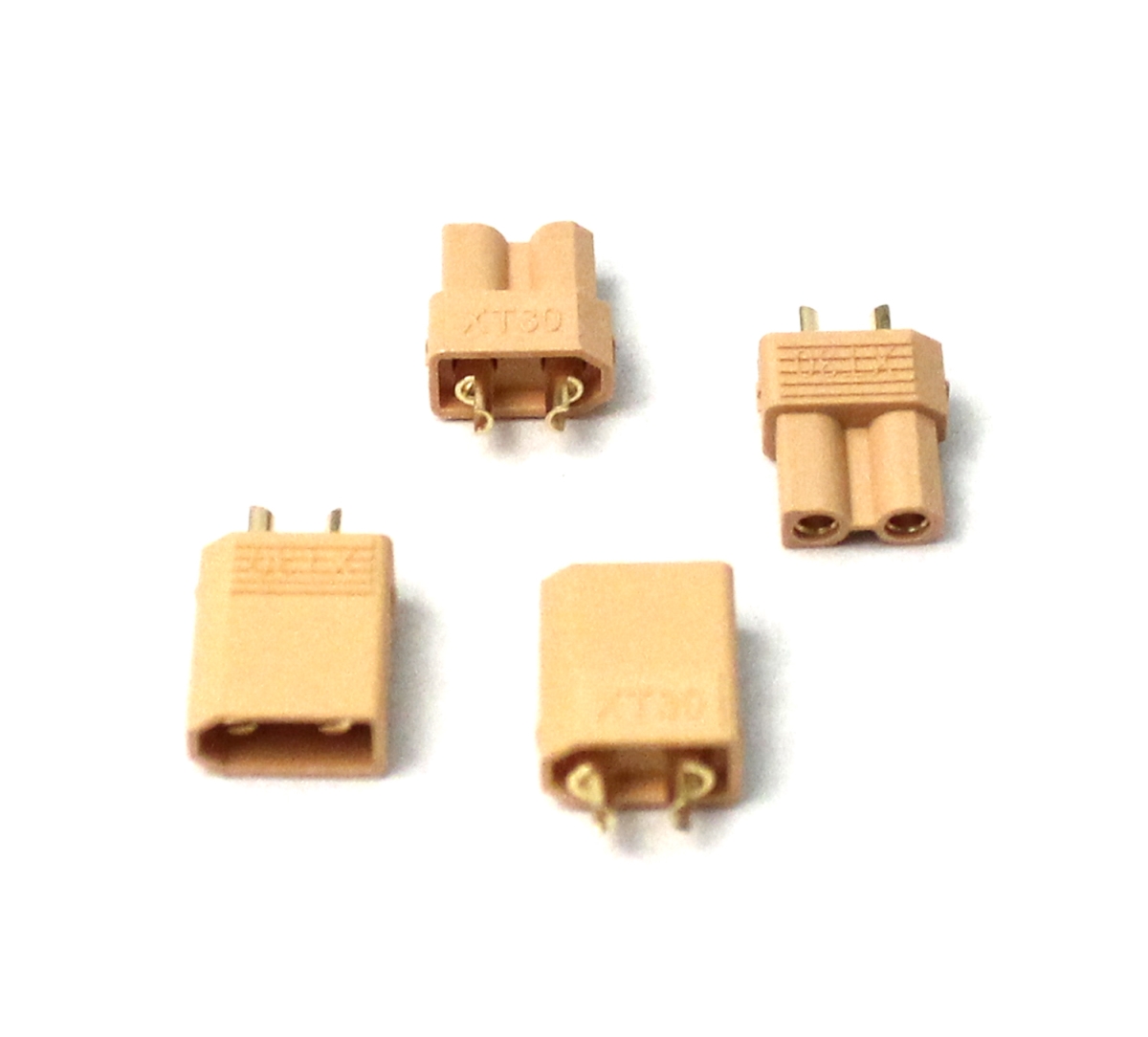 RCE1635 XT30 Connectors Spare Parts, Black - Pack of 2