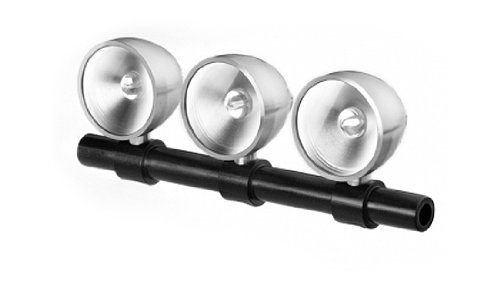 R1 LED Lightbar 3 Lights Spare Parts, Black