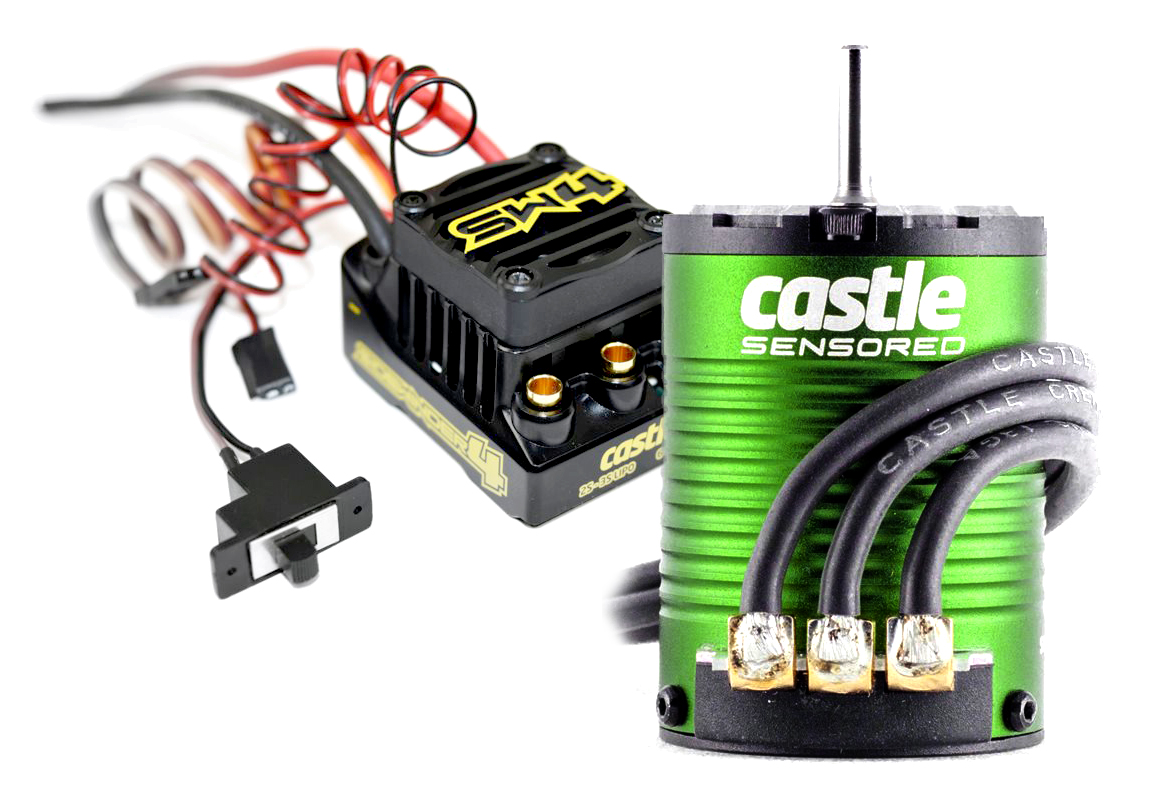 Sidewinder 4 Waterproof Sensor - 1 by 10 ESC & Motor Combo with 1410, 3800kV