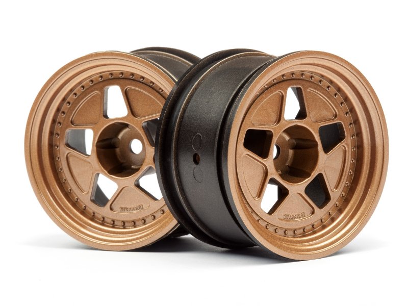 52 x 31 mm Tarmac R40 Bronze Wheel with 15 mm Offset, 2 Piece
