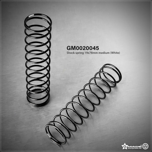 GMA0020045 19 x 78 mm Shock Spring, Medium - White