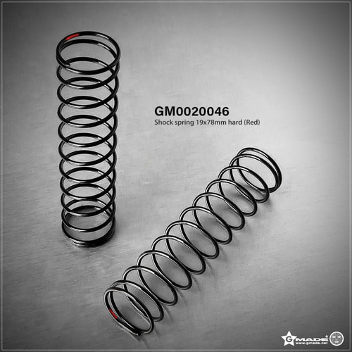 GMA0020046 19 x 78 mm Shock Spring, Hard Red