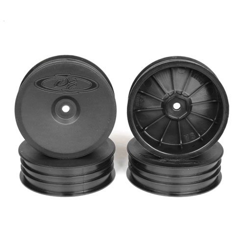Picture of DE Racing DERSB4SAB Slim Speedline Buggy Front Wheels, Black
