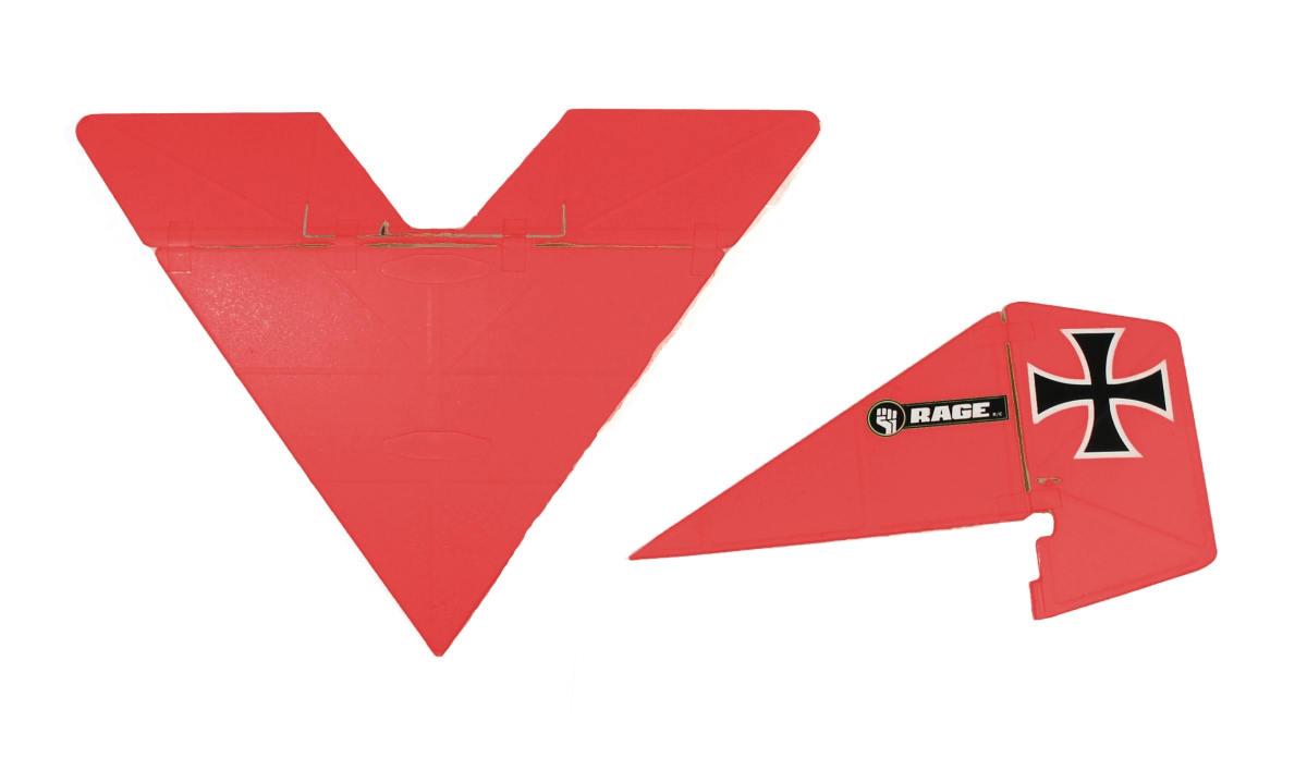 Rage RC RGRA1222R Vintage Stick Tail Set, Red