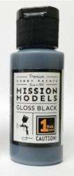 Picture of Mission Models MIOMMGBB-001 1 oz Acrylic Model Paint Bottle&#44; Gloss Black Base for Chrome