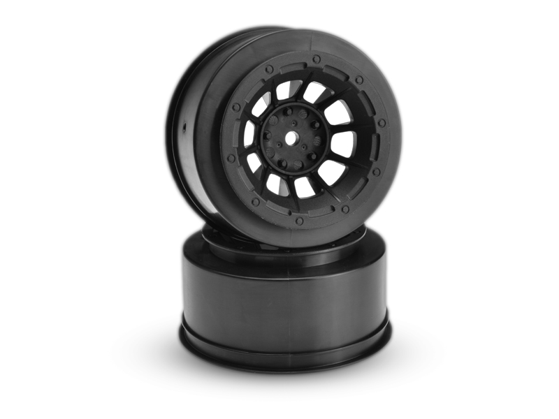 Picture of J Concepts JCO3350B Hazard Slash Front Wheel, Black - 2 Piece