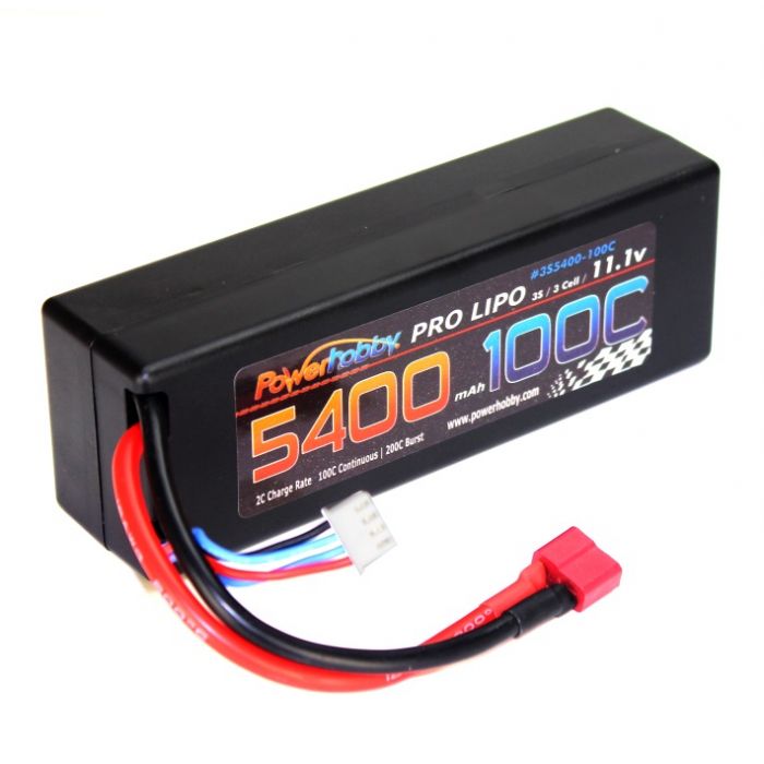 Picture of Power Hobby PHB3S5400100CDNSHCS 3S 11.1V 5400 mAh 100C Lipo Battery with Deans Hard Case